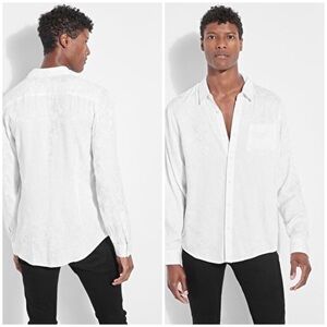 New GUESS Men's Floral Long Sleeve T-Shirt SZ L
